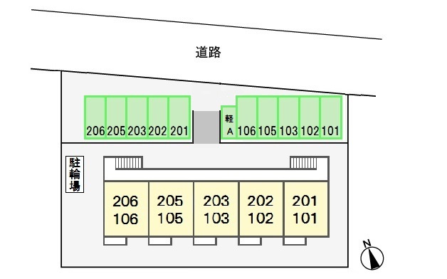 コーポアミーゴの区画図