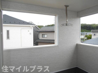【バルコニー】 | 西郷村小田倉新築一戸建て4棟 | 暖かな日差しのふりそそぐバルコニー