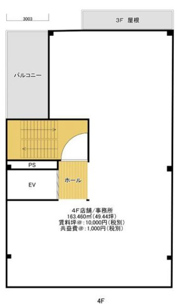 堺市北区百舌鳥陵南町　貸店舗[物件番号：1024639]の間取り