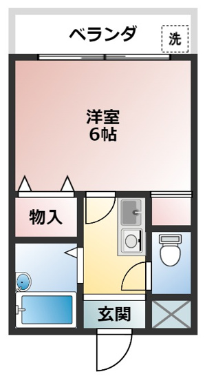 【間取り】 | ベルメゾン一須賀Ⅰ号館 | イメージ画像になります。
反転の場合もあります。