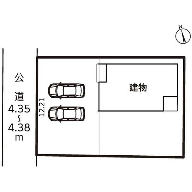 仲介手数料無料）一宮市浅井町大野１号棟の区画図| 