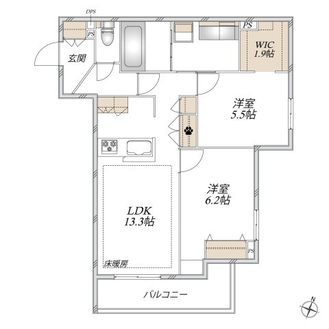 デルニエールの間取り|旭化成ペット共生ヘーベルメゾン