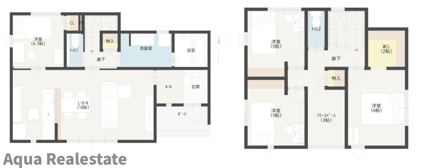 高松市高松町の新築一戸建の間取り