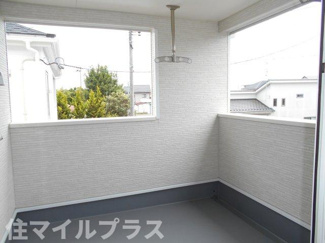 【バルコニー】 | 矢吹町曙町新築一戸建て2棟 | 広々としたバルコニーです