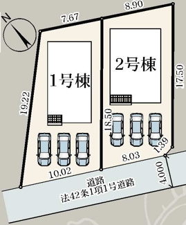 【区画図】 | 矢吹町曙町新築一戸建て2棟