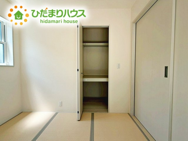 いわき市久ノ浜町第4　新築戸建　1号棟の収納|和室にも大容量のクローゼット完備！
お布団やお子様のおもちゃなどがスッキリ収納できますね(^^♪