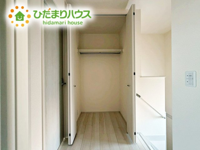 いわき市久ノ浜町第4　新築戸建　1号棟の収納|便利な廊下収納があるので掃除機や買いだめする洗面所用品はもちろん、箱買いしたペットボトルまでしまえます(^^)