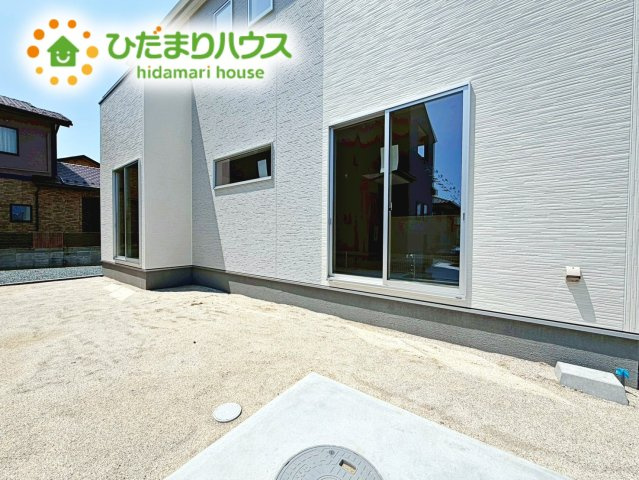いわき市久ノ浜町第4　新築戸建　1号棟の庭|陽光たっぷり降りそそぐ南庭を備えた理想のお住まいです。お子様の遊び場や趣味のガーデニングなど、ライフスタイルに合わせていろいろとお楽しみ頂けそうです。