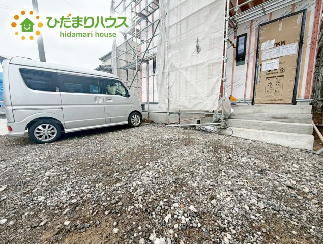 いわき市久ノ浜町第4　新築戸建　1号棟の駐車場|マイホームなら駐車場代がかかりません。しかも、自宅の駐車場で洗車ができます！今までコイン洗車に行っていた手間も省けて、節約にもつながります(^^♪