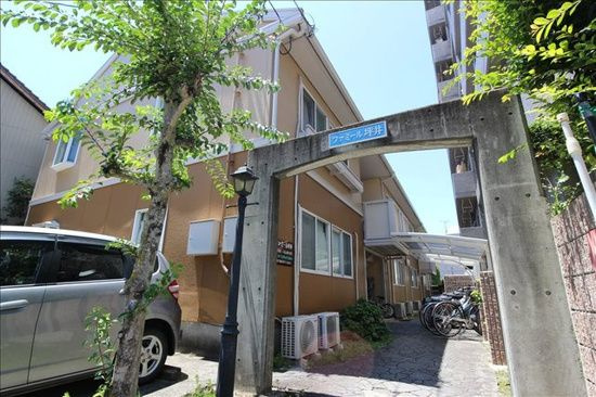 熊本市中央区坪井１丁目のアパートの外観