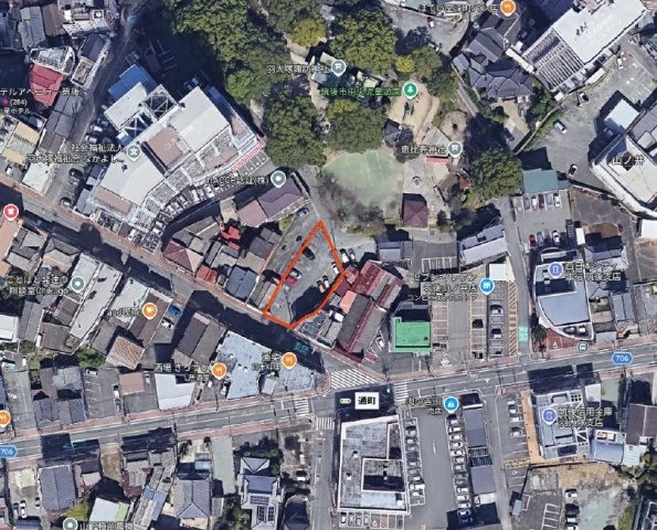 筑後市山ノ井土地の地図