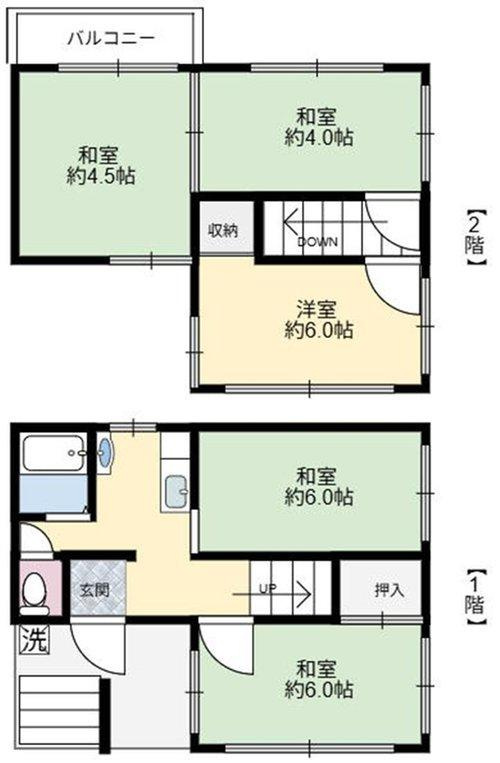 熊野町5丁目　中古戸建の間取り