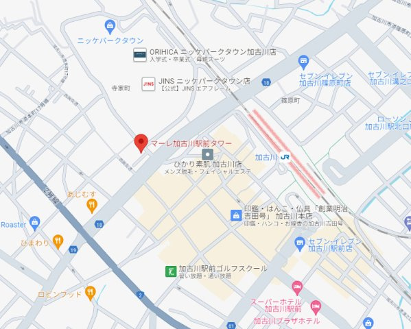 マーレ加古川駅前タワー　9階の地図