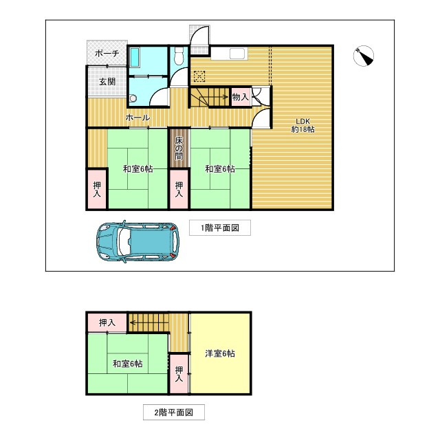 酒々井町中央台１丁目　中古戸建の間取り