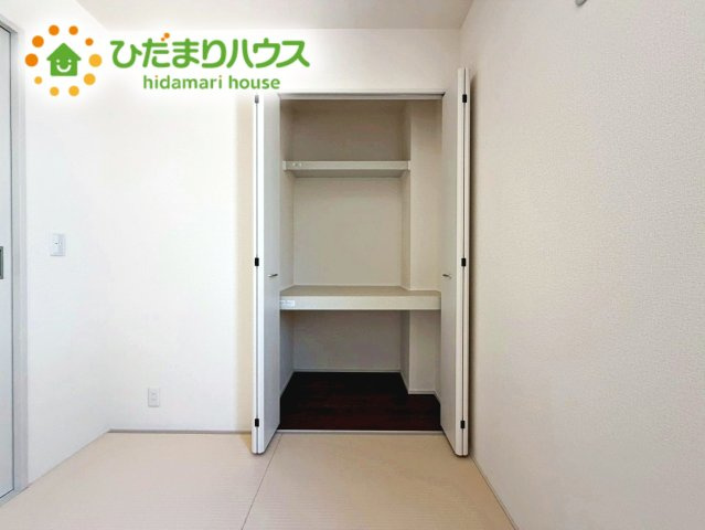 いわき市久之浜町第4　新築戸建　2号棟の収納|和室にも大容量のクローゼット完備！
お布団やお子様のおもちゃなどがスッキリ収納できますね(^^♪
