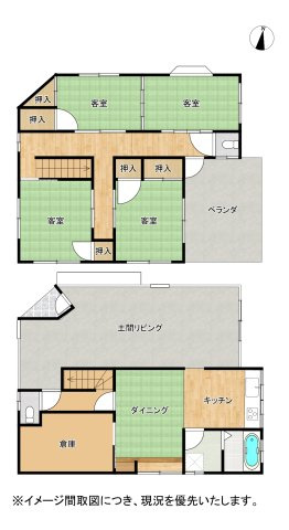 【間取り】 | 熊本市東区京塚本町　戸建