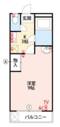 カーサオガワの間取り