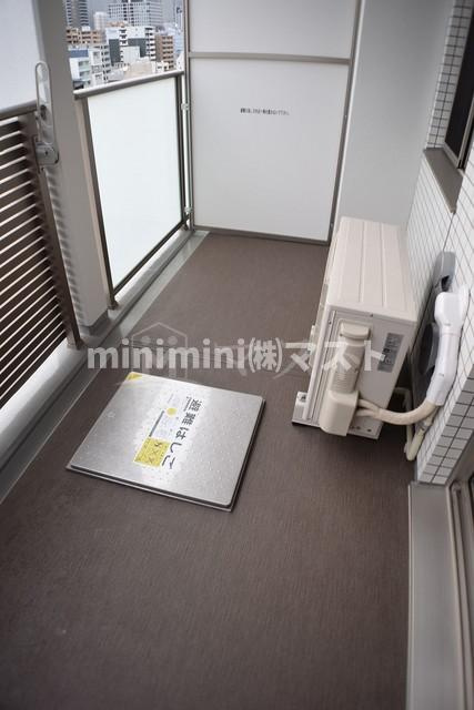 プレサンス京町堀ノースのバルコニー