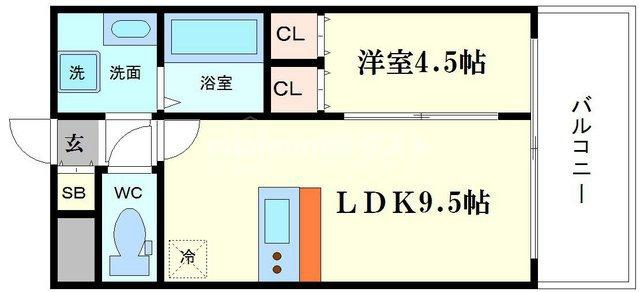 プレサンス京町堀ノースの間取り