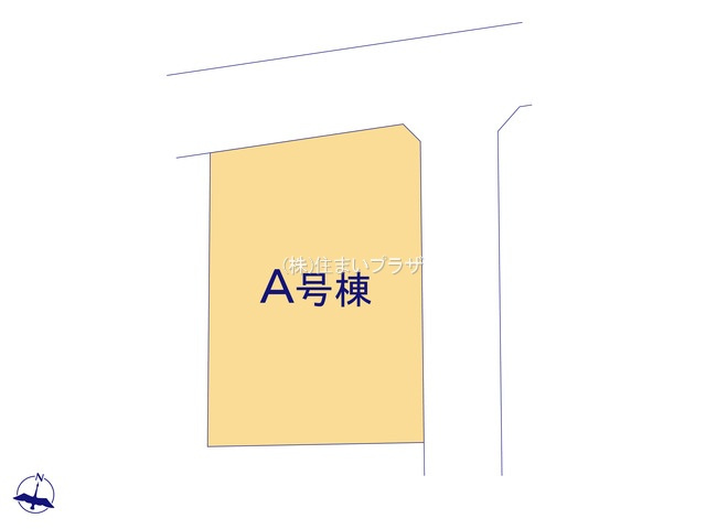 仲介手数料無料）一宮市丹陽町３期A号棟の区画図