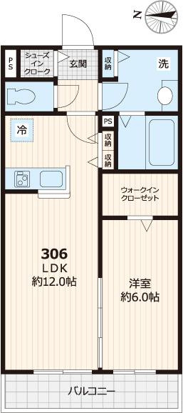ビューノシャンテ上小岩の間取り