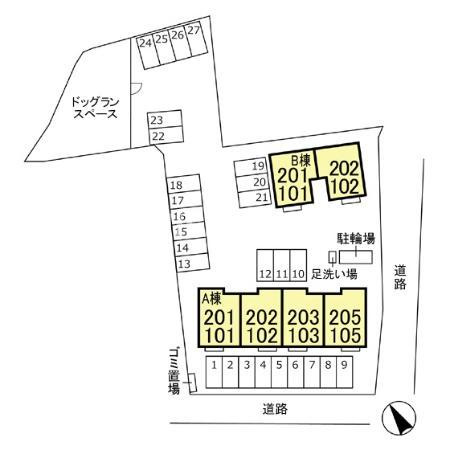 コンフォート　の区画図|当社、チルホームのHPもご覧ください(^^)/物件情報多数♪