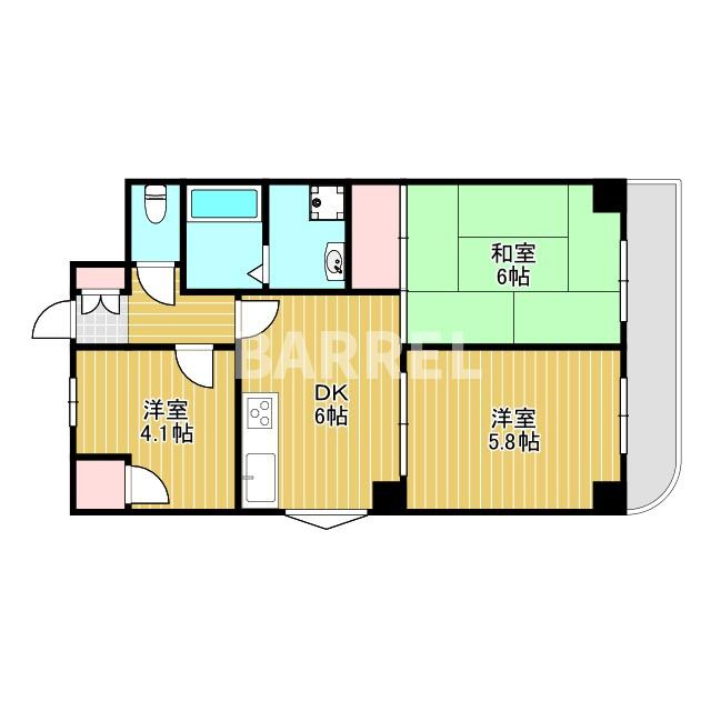 サニーサイド豊中の間取り