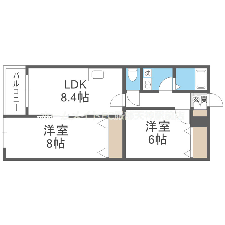 クレセル利倉東Ⅰの間取り