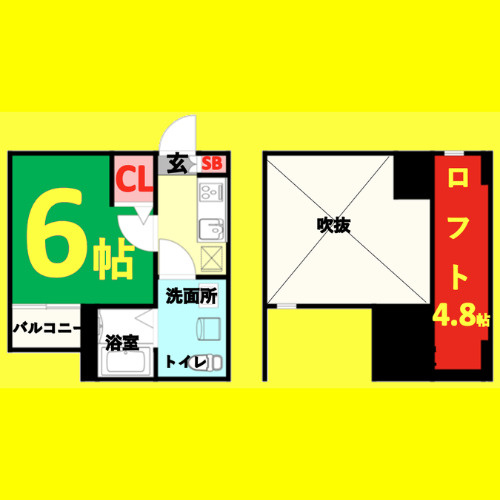 TEODORA　浅間町　名古屋市賃貸　仲介手数料無料の間取り