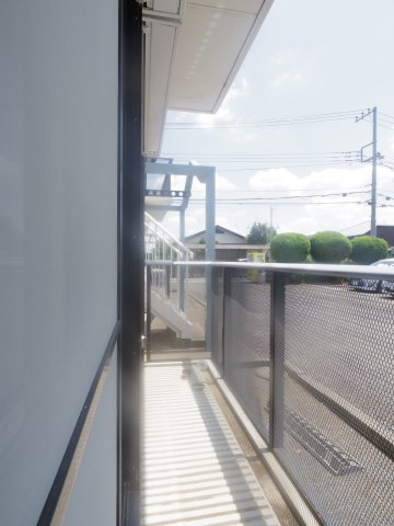 エクセル岸Bのバルコニー
