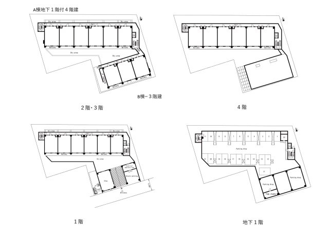 千葉県我孫子市青葉台２丁目　１棟マンションの区画図