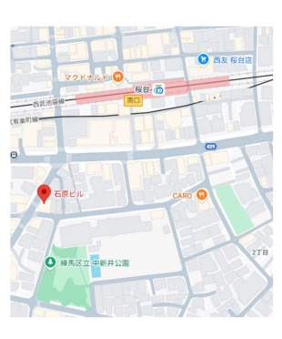 石原ビルの地図