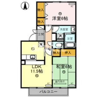ネオパーチェB棟の間取り