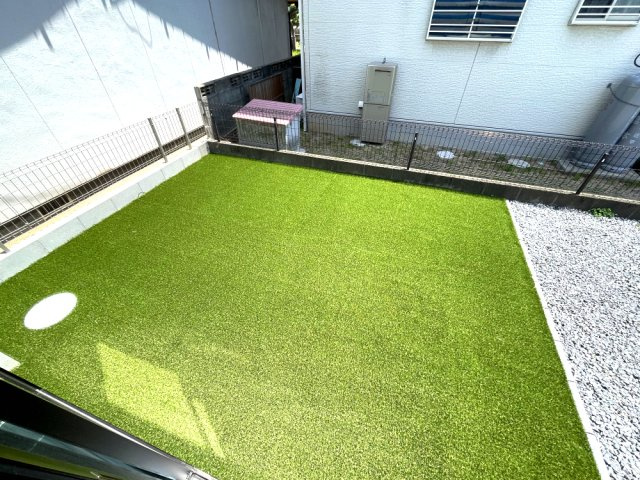 岡山市中区海吉　戸建の庭|南側の庭の様子です。