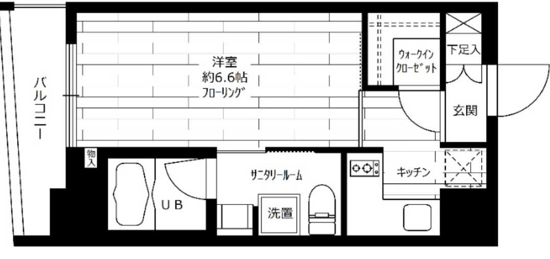 ステージファースト駒沢　駅近　眺望良好　オートロックの間取り
