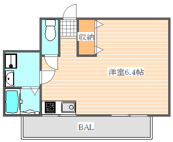 サニーコートの間取り|使いやすい間取りです。