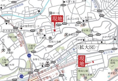 『八王子市新築戸建て』八王子市鹿島945-66【仲介手数料無料】　２期の地図|～仲介手数料無料☆八王子ひなた不動産～八王子市鹿島　新築戸建て