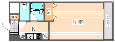 アリターレ博多の間取り|使いやすい間取りです。