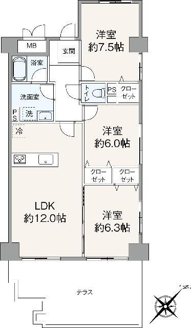 横浜市鶴見区馬場２丁目の中古マンションの画像