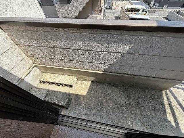灘北キュービックのバルコニー
