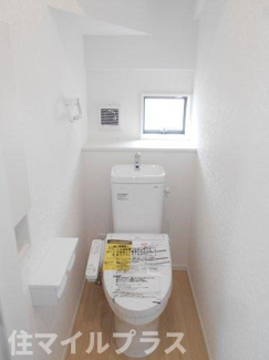 【トイレ】 | 郡山市富田町町内新築一戸建て3棟 | シンプルで使いやすいトイレです