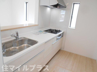 【キッチン】 | 郡山市富田町町内新築一戸建て3棟 | きれいなキッチンです