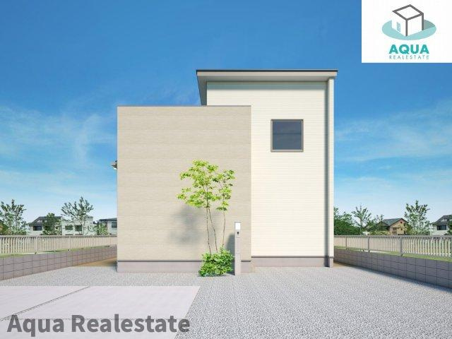 木田郡三木町大字池戸の新築一戸建の外観パース|外観パースです