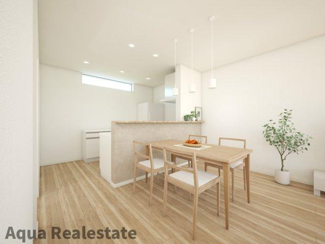 木田郡三木町大字池戸の新築一戸建のキッチン|キッチンでお料理をお楽しみください