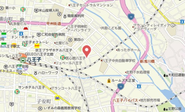 祝　成約済み　八王子スカイマンション　八王子市　中古マンションの地図|～仲介手数料無料☆八王子ひなた不動産～八王子スカイマンション