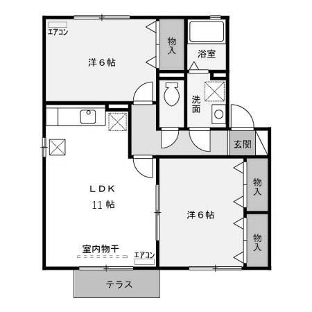 【間取り】 | ロイヤルコリーヌC