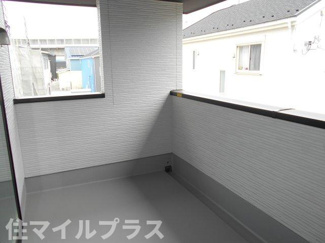 【バルコニー】 | 郡山市富久山町福原新築一戸建て4棟 | 開放的で明るい空間を演出してくれるバルコニーです
