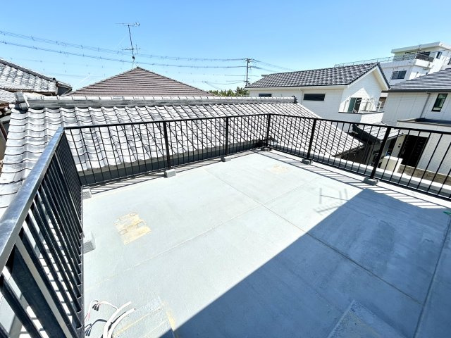 淡路市仮屋戸建のバルコニー