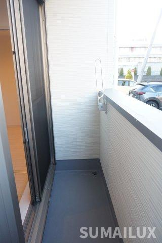 熊本市中央区本山４丁目のアパートのバルコニー