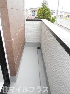 【バルコニー】 | 郡山市富久山町福原新築一戸建て4棟 | 陽当たり良好なバルコニーです